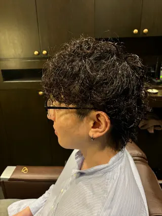 パーマ LAVIE NEW STANDARD BARBER 五反田店所属・かみがひら なぎさのヘアスタイル