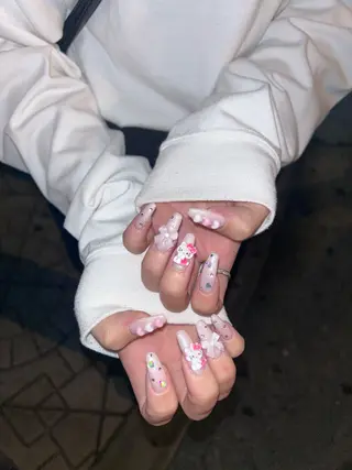 ネイル キラキラオメメ みずなのネイルデザイン