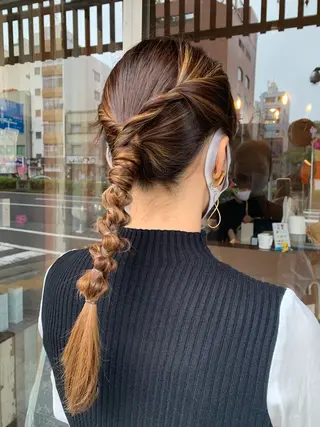 ロング ヘアアレンジ イワタ マハ/ minim hairのヘアスタイル