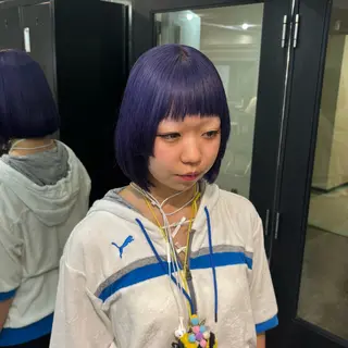 ミディアム カラー ヘアアレンジ 💛ブリーチ/艶髪 RINO🪽のヘアスタイル