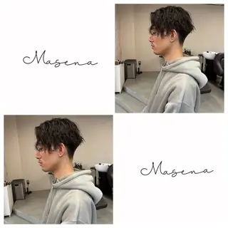 ショート メンズ/フェザー パーマ/RYOTAのヘアスタイル