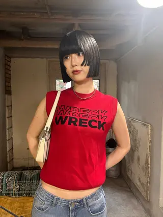 ショート カラー パーマ ヘアアレンジ お任せヘア☘️☘️ 及川渚のヘアスタイル