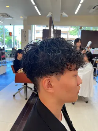 ショート パーマ メンズ AROH men's cut&men's perm 船橋店所属・🧊メンズ特化🧊 高木航希のヘアスタイル
