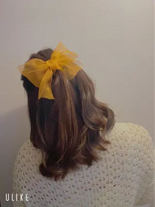 セミロング 大人girly／ 銀座RINOSEのヘアスタイル