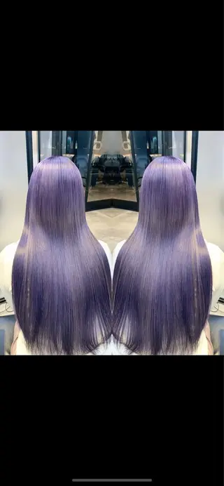 ロング カラー 及川シゲル 髪質改善講師のヘアスタイル