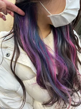 ロング カラー 原宿サロン代表 デザインカラー伊藤卓のヘアスタイル