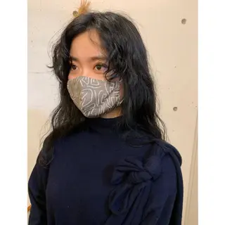 カラー 6Dエクステ/シール エクステ/かんなのヘアスタイル