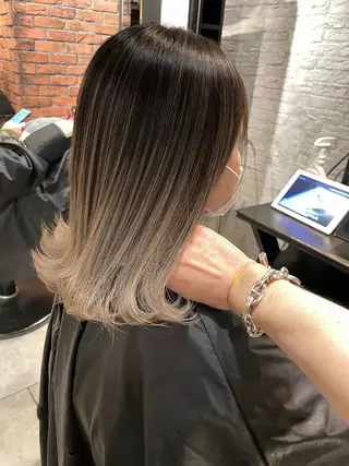 ミディアム 田中 聖也のヘアスタイル