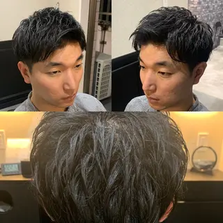 ショート パーマ メンズ 池田達也anyhow /副店長のヘアスタイル