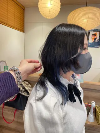 ミディアム カラー 似合わせ レイヤー須川のヘアスタイル