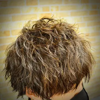 ミディアム パーマ メンズ 高野浩平/フェード ツイストスパイラルのヘアスタイル