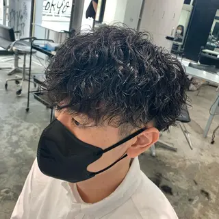 ショート パーマ メンズ メンズ特化美容師/ 藤戸 椋のヘアスタイル