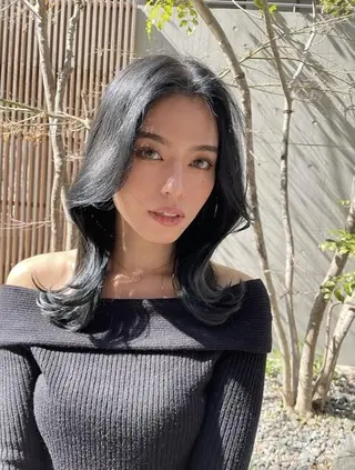 セミロング ダメージレス縮毛矯正 髪質改善【美冴】のヘアスタイル