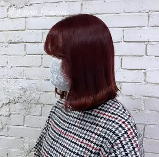 ミディアム 大阪韓国ヘア 🦋RINKAのヘアスタイル