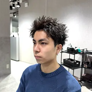 ショート パーマ メンズ スパイキーショート パーマ🔥ritaのヘアスタイル