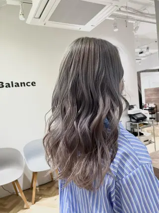 ロング カラー be'leef.mel所属・ののみや まれのヘアスタイル