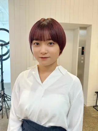 ショート Haruka 🌸暖色カラーのヘアスタイル