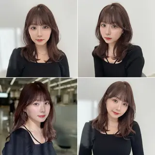 セミロング COA GINZA 空也/前髪/顔まわりのヘアスタイル