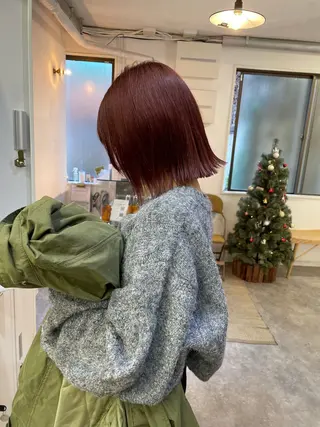 ミディアム カラー sakura🌸 レイヤー/韓国ヘアのヘアスタイル