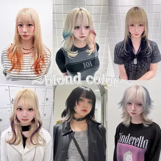 ミディアム カラー 🪼ウルフNo.1 池袋　タツキ🪼のヘアスタイル