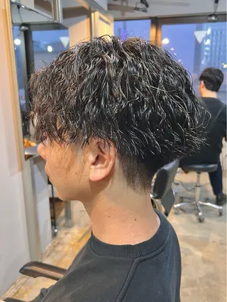 ショート パーマ メンズ men’s salon NOA solte. 【メンズサロン ノアソルテ】所属・メンズパーマ職人 加藤 弘貴のヘアスタイル