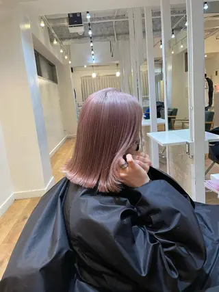 ミディアム カラー 🇰🇷ハイトーン× 韓国レイヤー레이어드のヘアスタイル