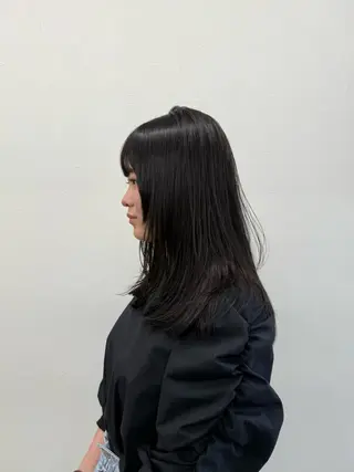 セミロング 🎀うる艶モテ髪🎀 透明感/ユナのヘアスタイル