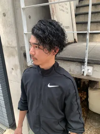 ミディアム パーマ ヘアアレンジ 髪質改善/ベージュ 🍀【ヒロム】🍀のヘアスタイル