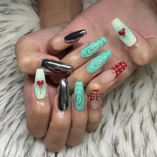 ネイル la vie  Luire所属・la vie Luire ｱｽｶのネイルデザイン