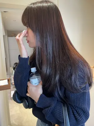ロング pu+on. nailworks所属・fuyumi / ニュアンスネイルのネイルデザイン