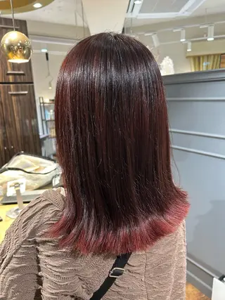 ロング カラー 艶髪カラー🤍ྀི 強矢　美紗希🩷ྀིのヘアスタイル