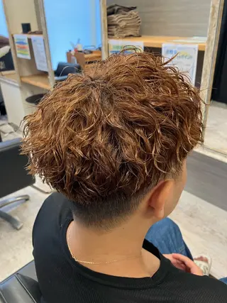 パーマ メンズ メンズ特化/パーマ/ フェードWATARUのヘアスタイル