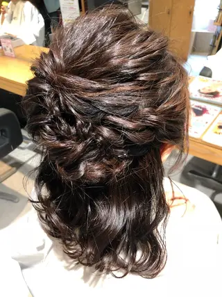 ミディアム ヘアアレンジ 田中 アキオのヘアスタイル