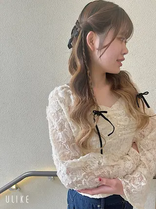 ロング ヘアアレンジ 飯塚 沙衣のヘアスタイル