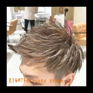 ショート カラー メンズ 及川シゲル 髪質改善講師のヘアスタイル