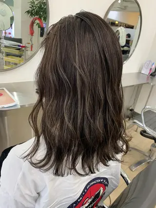 ミディアム カラー Reb_keiji 👑小倉圭司のヘアスタイル