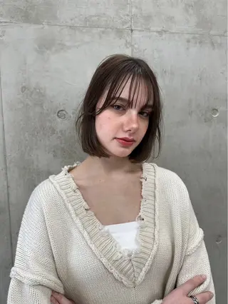 ショート カラー SALT WATER所属・🫐 𝐌𝐚𝐨 🫐似合わせcutのヘアスタイル