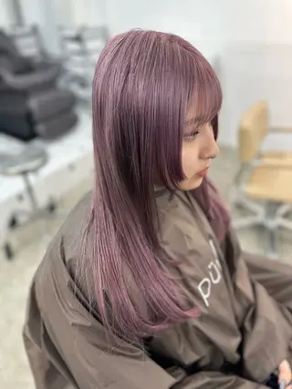 セミロング カラー DX渋谷所属・カラー特化美容師 サトウリュウマのヘアスタイル