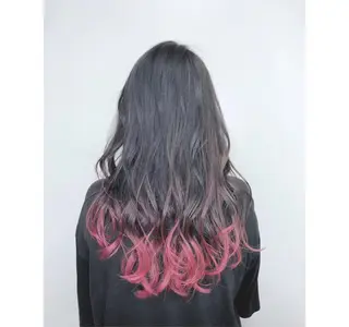 カラー フェザーパーマ/ ダブルカラー/藤田のヘアスタイル