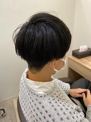 メンズ マツモト カラー/ショートボブのヘアスタイル