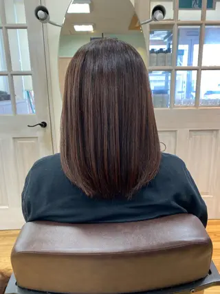 セミロング カラー Eri 🌿透明感カラーのヘアスタイル