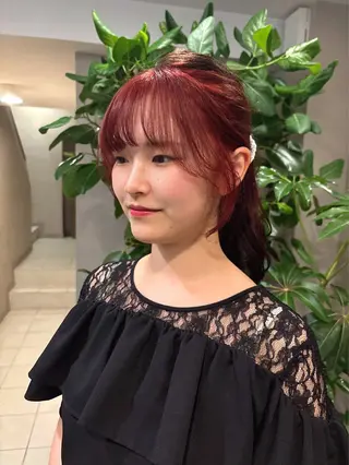 ロング カラー カット🍋いらみな あかねLOuNICAのヘアスタイル