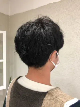 パーマ メンズ 阿部 美咲のヘアスタイル