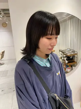 ミディアム knock所属・knock　國友 華乃のヘアスタイル