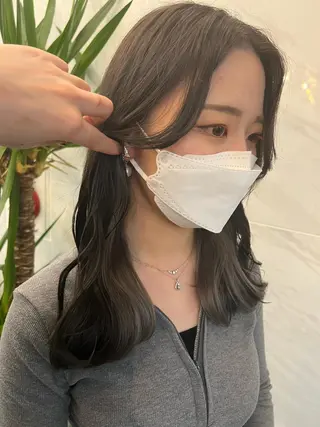 セミロング 🩶韓国/似合わせ/ さわ🩶のヘアスタイル