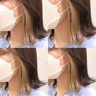 ミディアム カラー 髪質改善/縮毛矯正/ 韓国ヘア/矢野のヘアスタイル