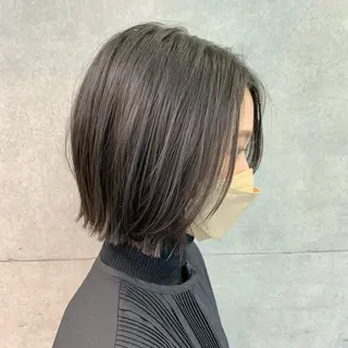 セミロング カラー 韓国レイヤー/透明感 /髪質改善/アジキのヘアスタイル