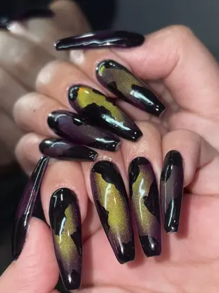 ネイル NES NAIL所属・さゆり￤推しキャラ ￤ロングネイル🩷のネイルデザイン