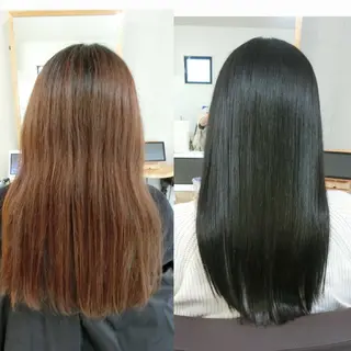 ロング パーマ ma cherie 三浦直美のヘアスタイル
