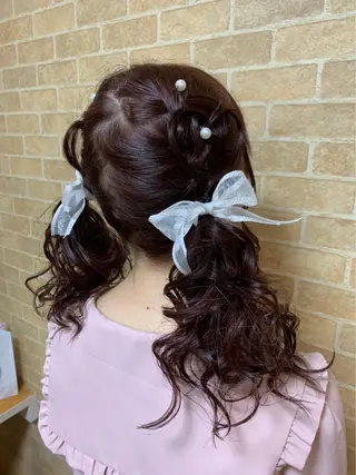 ロング ヘアアレンジ Achieve 三ノ宮のヘアスタイル